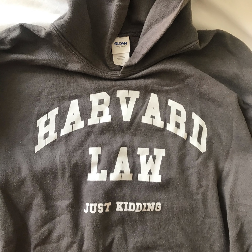 Harvard law sweatshirt